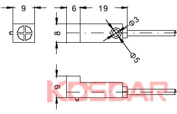 FSN02-N/N2/P/P2/B/B2小方型接近开关尺寸图