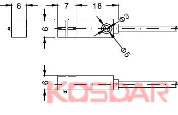 FSN01-N/N2/P/P2小方型接近开关尺寸图